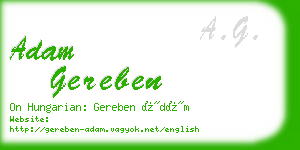 adam gereben business card